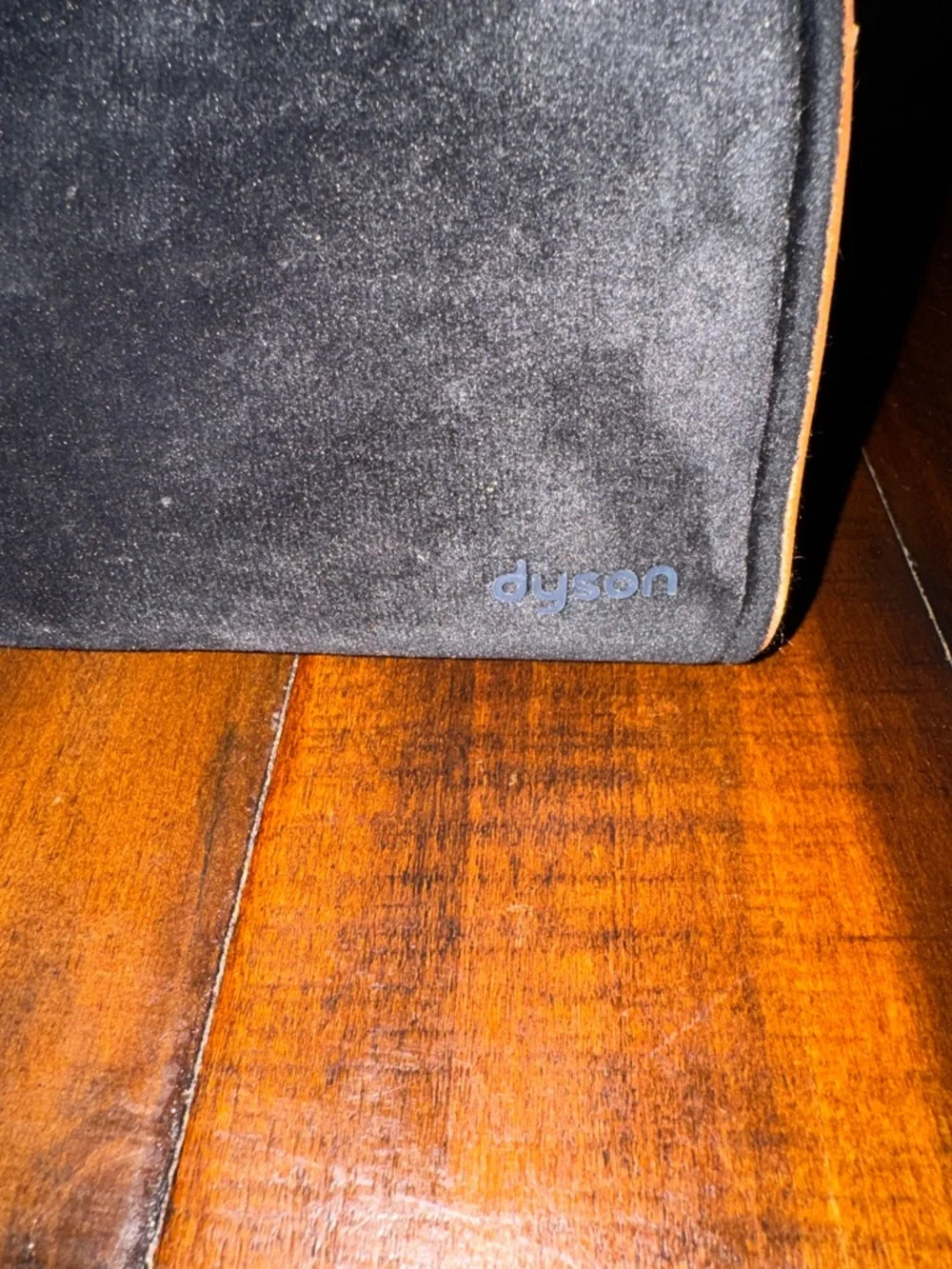 Dyson Velvet Travel Pouch Case Black Copper Trim Hair Tool Storage